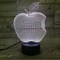 3D acrylic fruit night light with colourful LED illumination and touch control
