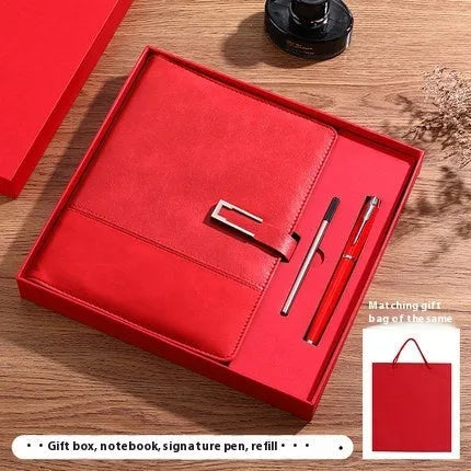 A5 notebook with soft PU leather cover and wood-free paper pages in multiple colour options