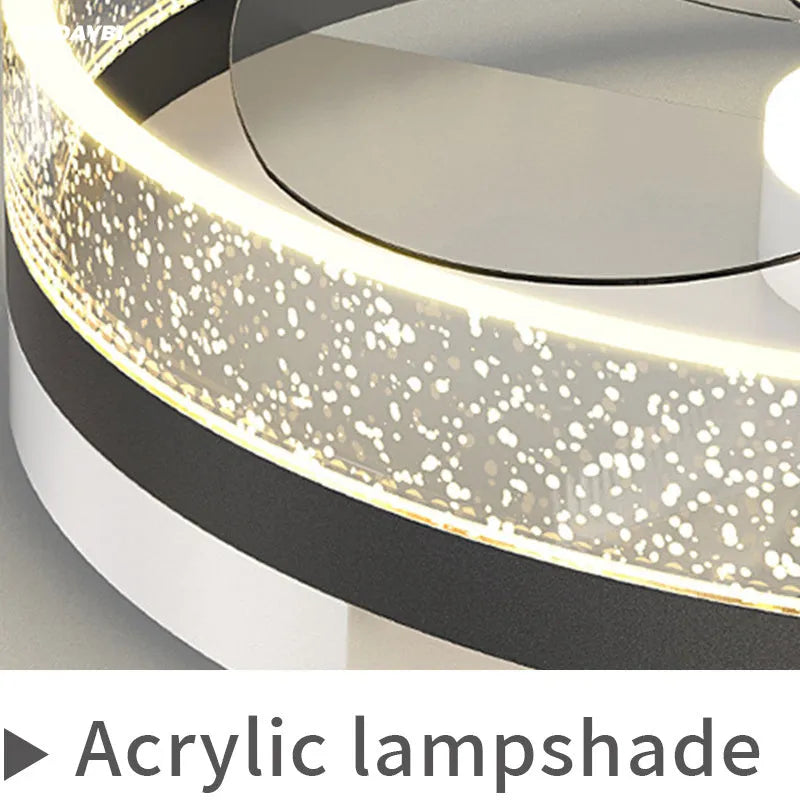 Modern Nordic ceiling lamp with iron body and LED light for children's rooms