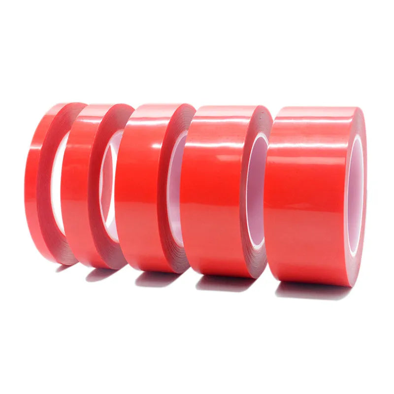 Roll of transparent acrylic foam double sided tape for car stickers and home decoration in 3m length