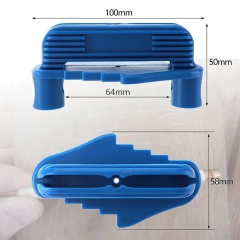 Centre scriber marker with 8 sidelines ABS plastic magnet board grooving tool black