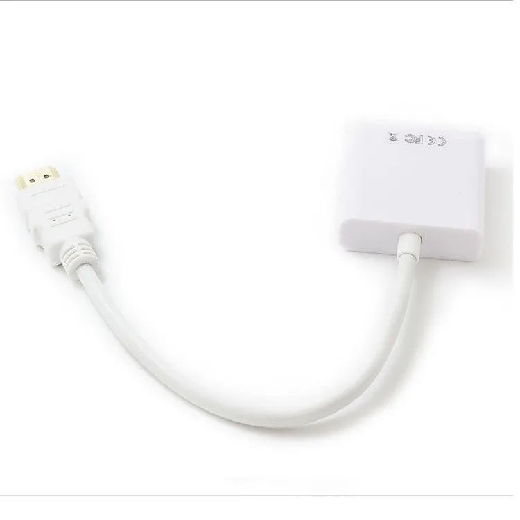 HDMI to VGA adapter cable with 0.3 metre length and female VGA port