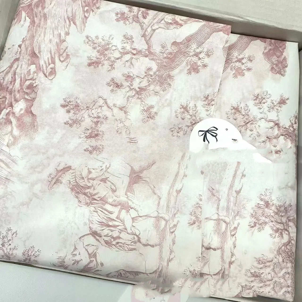 French MG decorative tissue paper sheet in retro pink purple colour, 50cm by 70cm size
