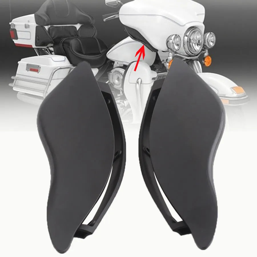 Harley-Davidson three-wheel motorcycle windshield side wings in ABS plastic