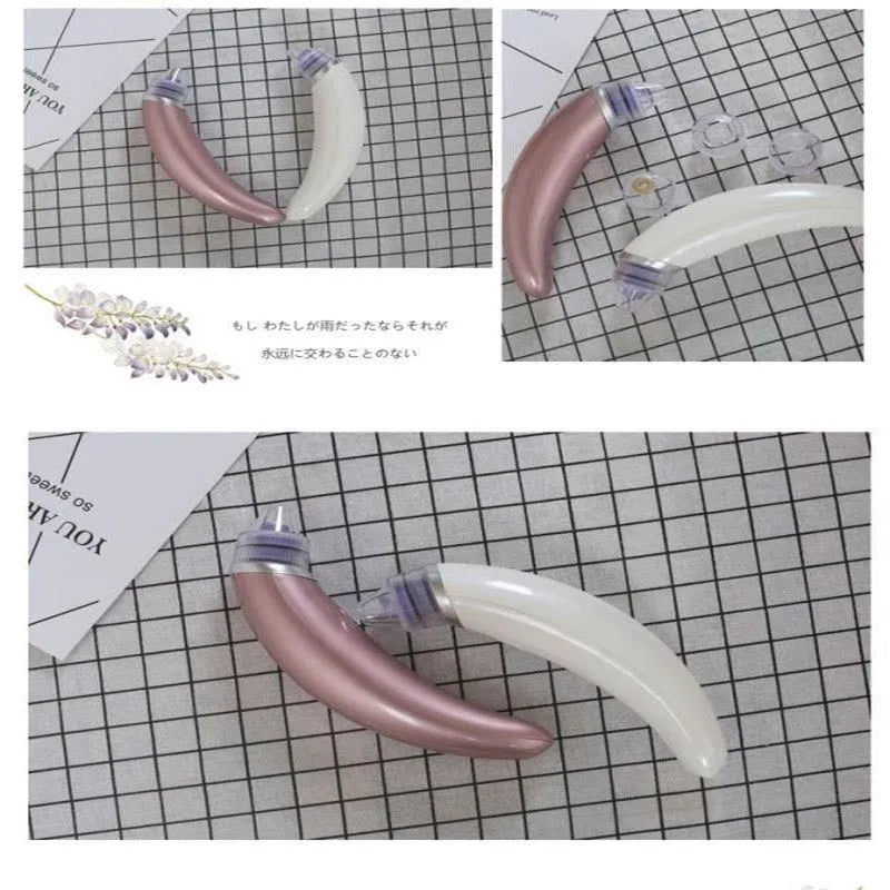 Rose gold and white electric blackhead suction instrument pore cleanser for face and nose