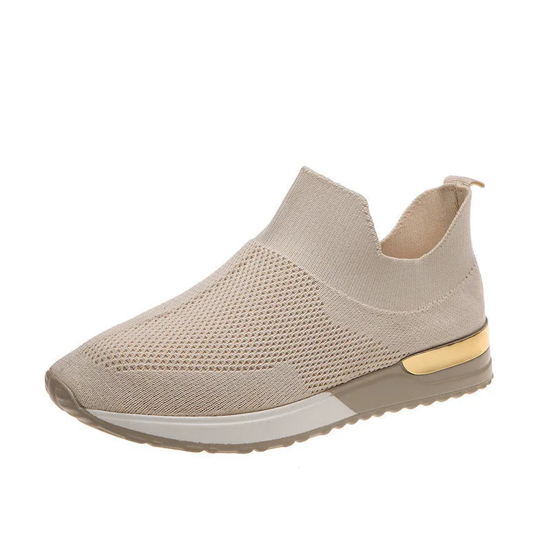 Breathable mesh running shoes with rubber sole in multiple solid colours sizes 35-44