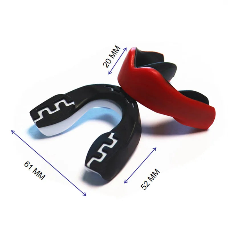 Adult boxing mouthguard with printed teeth pattern for Sanda and Taekwondo