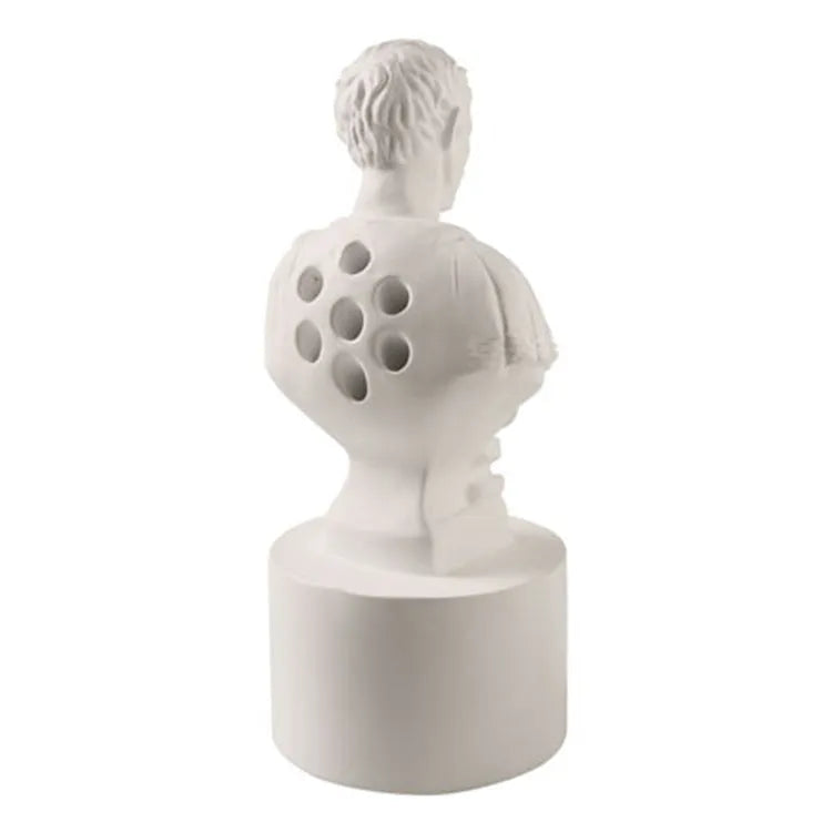 White synthetic resin American creative character modelling pen holder for desk organisation