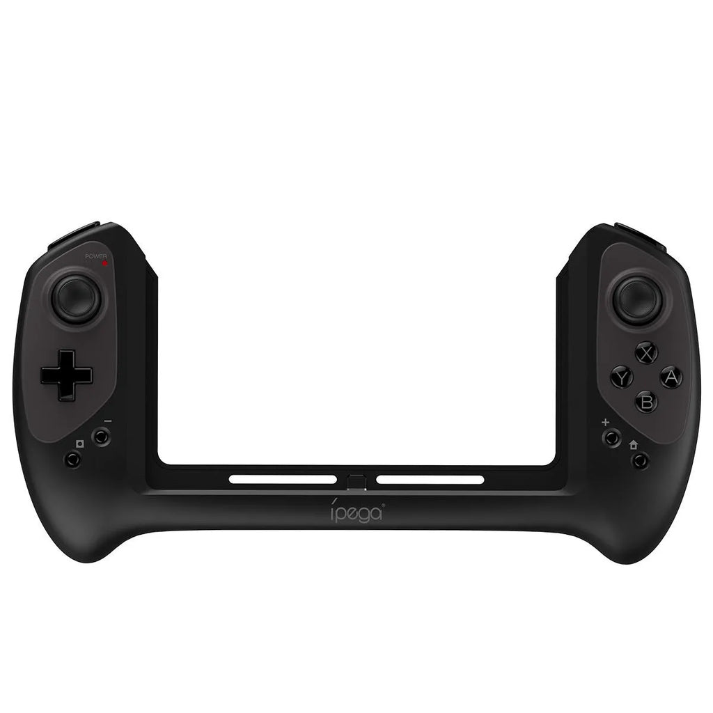 Black Nintendo Switch wireless Bluetooth gamepad with ergonomic curved grip and textured analogue sticks