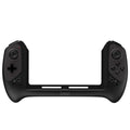 Black Nintendo Switch wireless Bluetooth gamepad with ergonomic curved grip and textured analogue sticks
