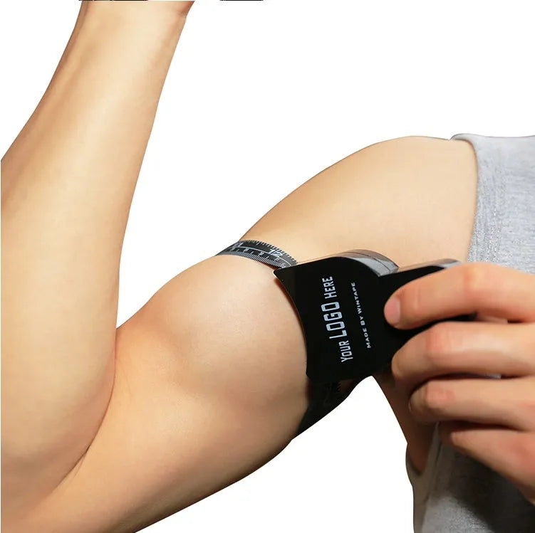 Black body fat caliper instrument for skinfold measurement with 0-70mm range