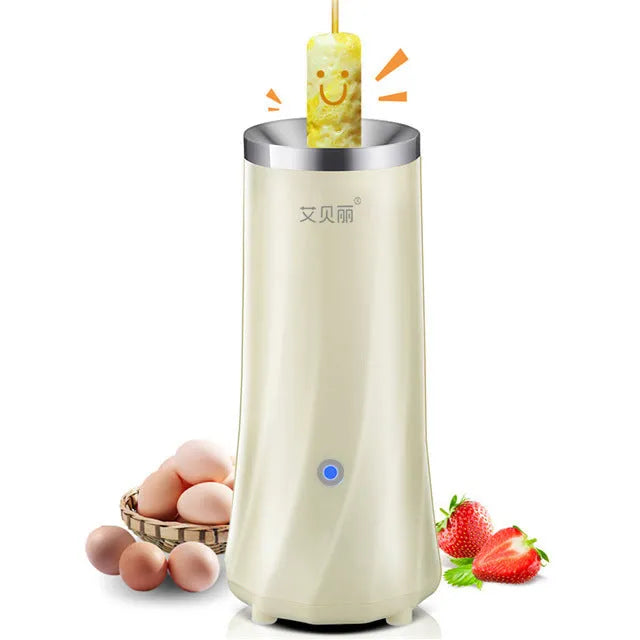 Beige white automatic mini breakfast machine for 220V 50Hz kitchen countertop use