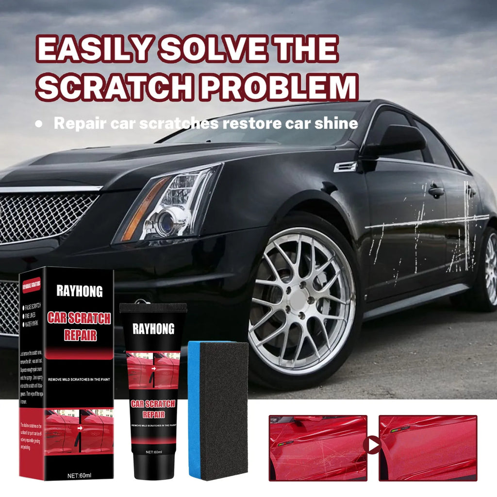 60ml car scratch repair wax set with application cloth for paint surface maintenance