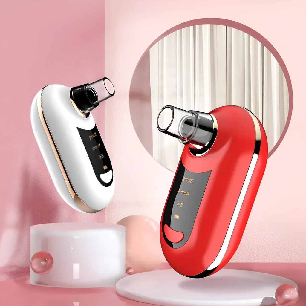 Electric blackhead suction device with 3 gears and ultrasonic vibration in green colour