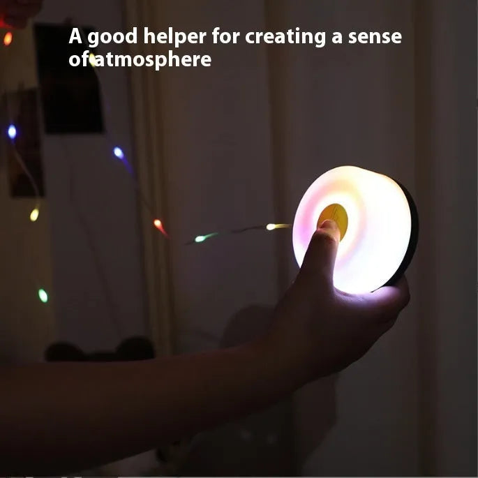 Rechargeable outdoor string lights with 30 LED beads in warm white and multicolour modes