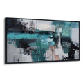 Handmade oil painting abstract canvas wall art horizontal modern mural no frame