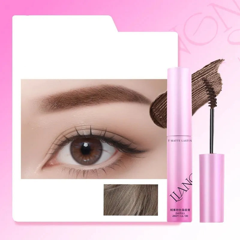 Velvet fog eyebrow cream in compact with four neutral shade options for brow definition