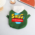 Green cotton pet clothing for dogs or cats, sizes L to 4XL.
