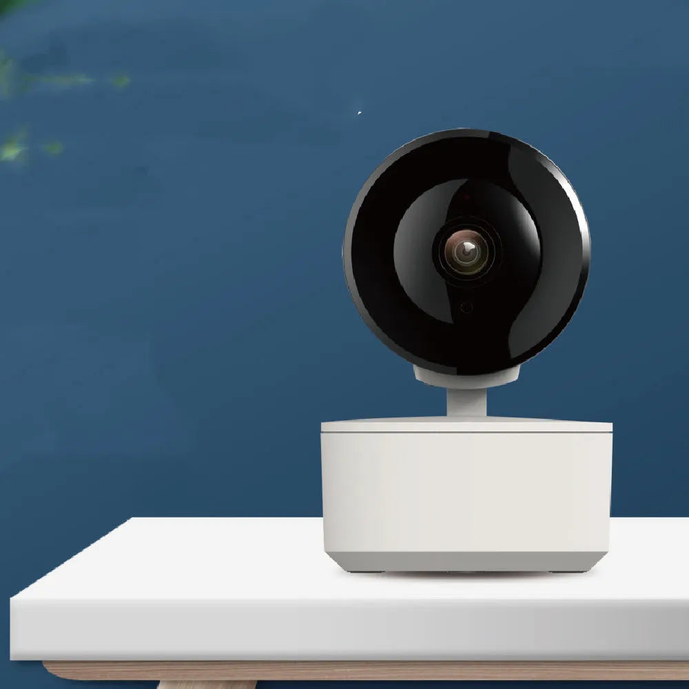 Smart WiFi PTZ security camera with pan-tilt functionality for indoor monitoring