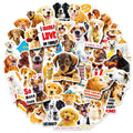 Realistic dog facial expression sticker pack with 100 sheets and Nordic style canine designs