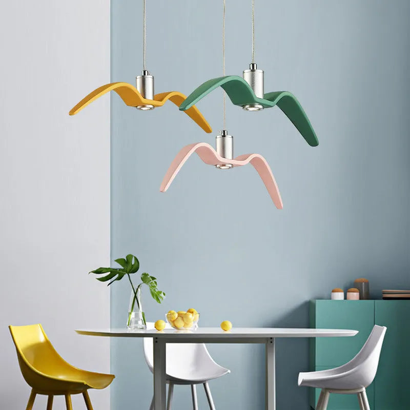 Nordic personalised LED chandelier in modern design with 320mm diameter and multiple colour options