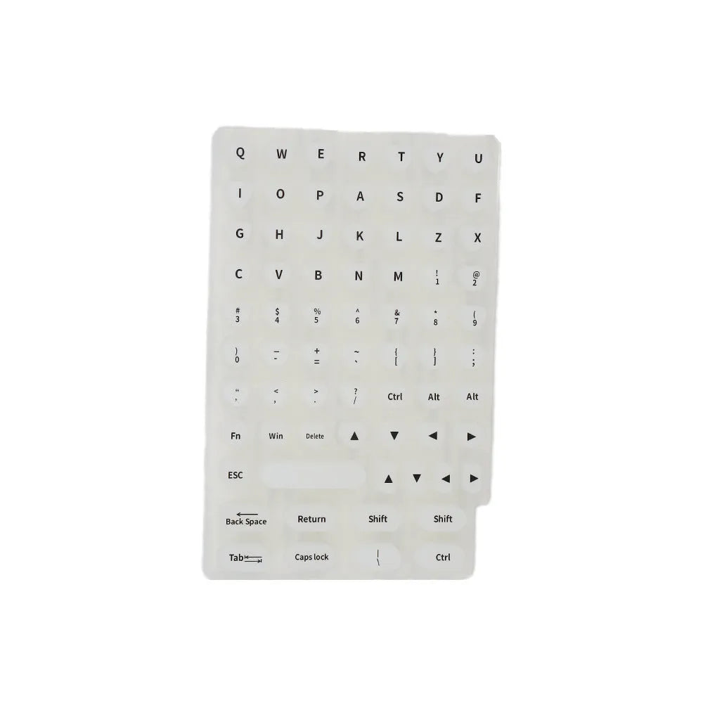 70 anti-static silicone keycaps for long nails in assorted colours including black, clear, mint green, pink, and purple