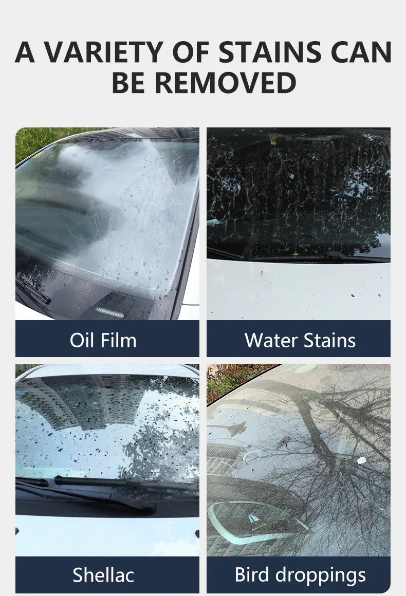 Glass oil film remover cleaning cream paste container in 50ml, 100ml, or 200ml size for car windows