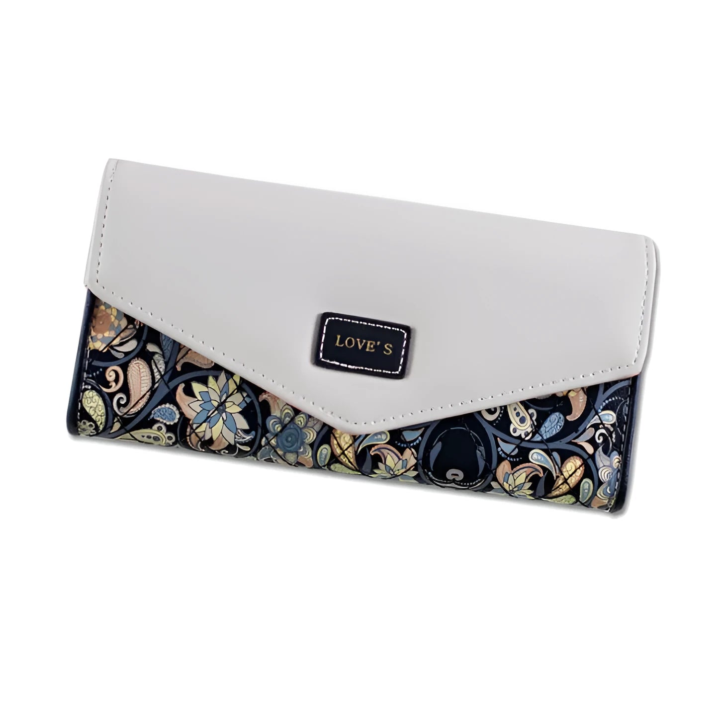 PU leather three-fold buckle wallet in black, blue, green, melon red, or violet colour