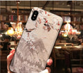 3D embossed TPU phone case Yanxi Raiders sunset magpie design compatible with iPhone 7 Plus
