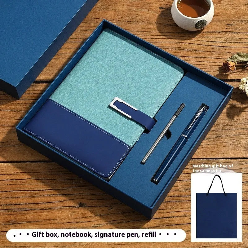 A5 notebook with soft PU leather cover and wood-free paper pages in multiple colour options
