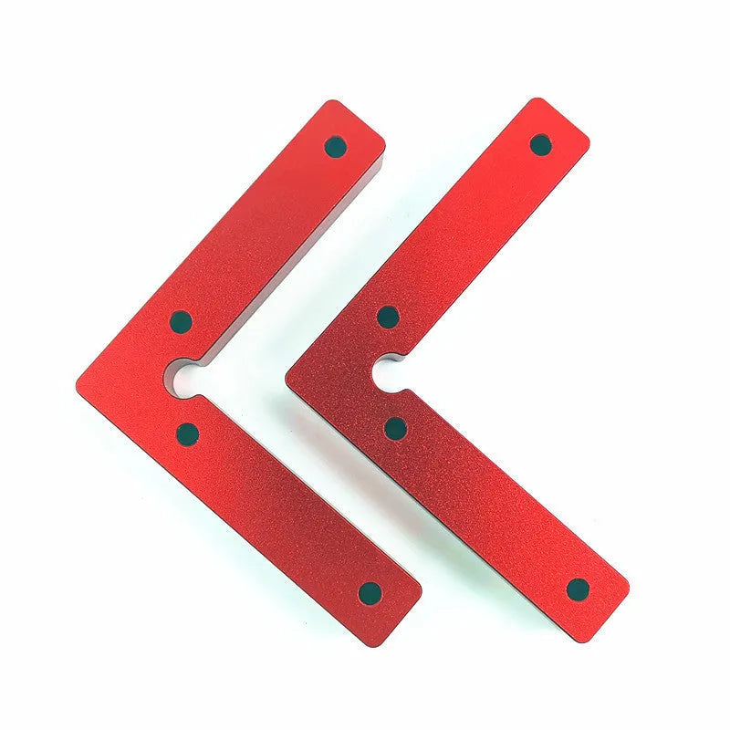 Aluminium woodworking right angle positioning block fixture for 90-degree clamping