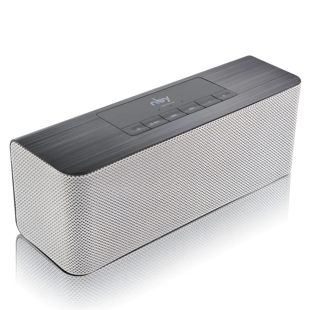 NBY5540 wireless Bluetooth speaker in Black with dual 5W speakers and hands-free microphone