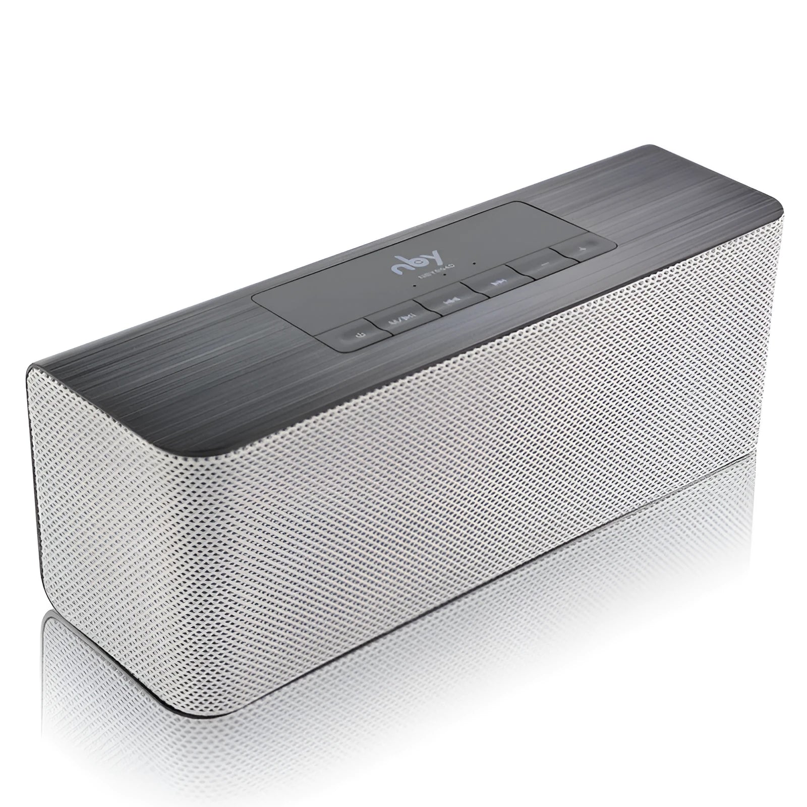 NBY5540 wireless Bluetooth speaker in Black with dual 5W speakers and hands-free microphone