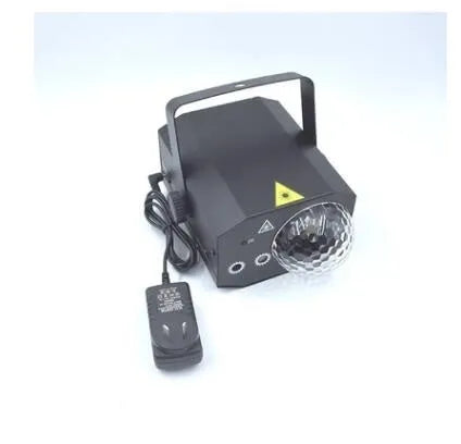 Black LED laser magic fan projection lamp with red and green laser lights for KTV and stage use