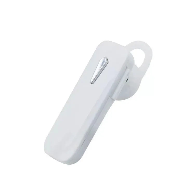 M163 car Bluetooth headset in black and white colour options showing control buttons