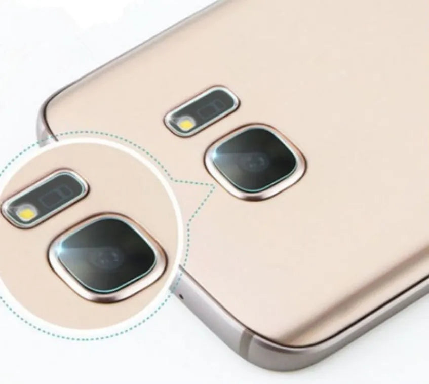 Samsung Galaxy S7 edge and S8 rear camera tempered glass lens protector film set