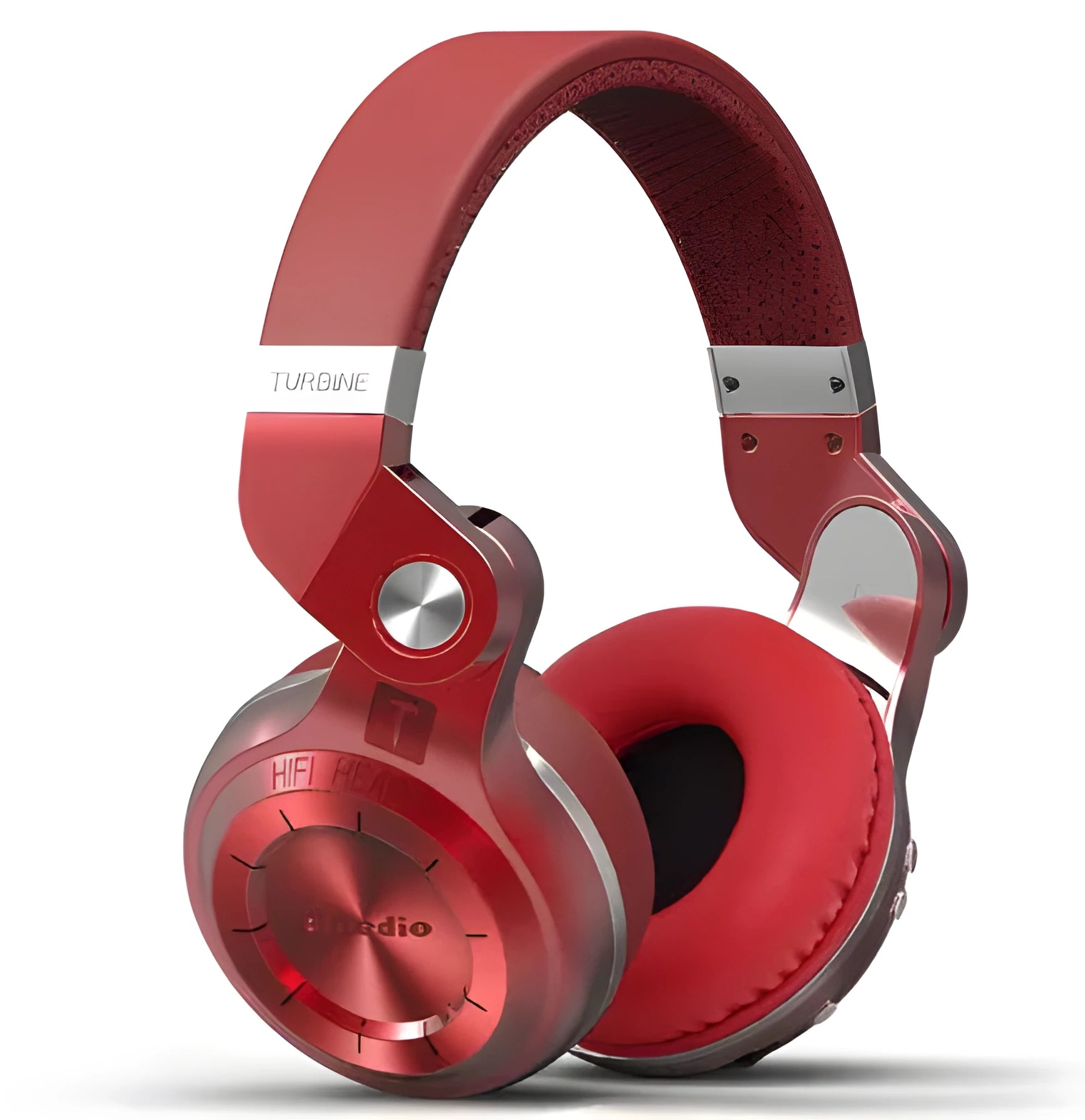 Bluedio T2 Plus blue Bluetooth headphones with on-ear design and adjustable headband