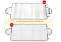 Silver car sunshade front windshield cover 150x70cm cotton aluminium