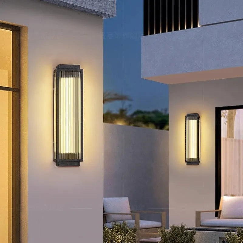 Stainless steel waterproof outdoor wall lamp for garden and courtyard lighting