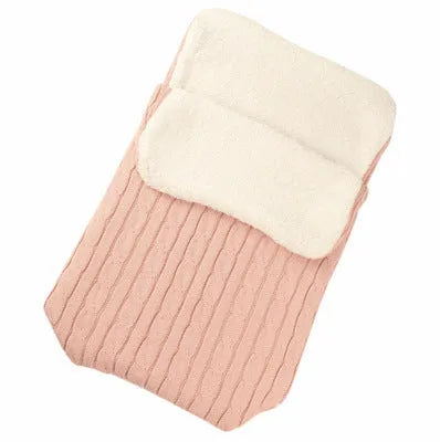Baby stroller sleeping bag with thick cotton wool filling in envelope design, available in 15 colours including black and beige