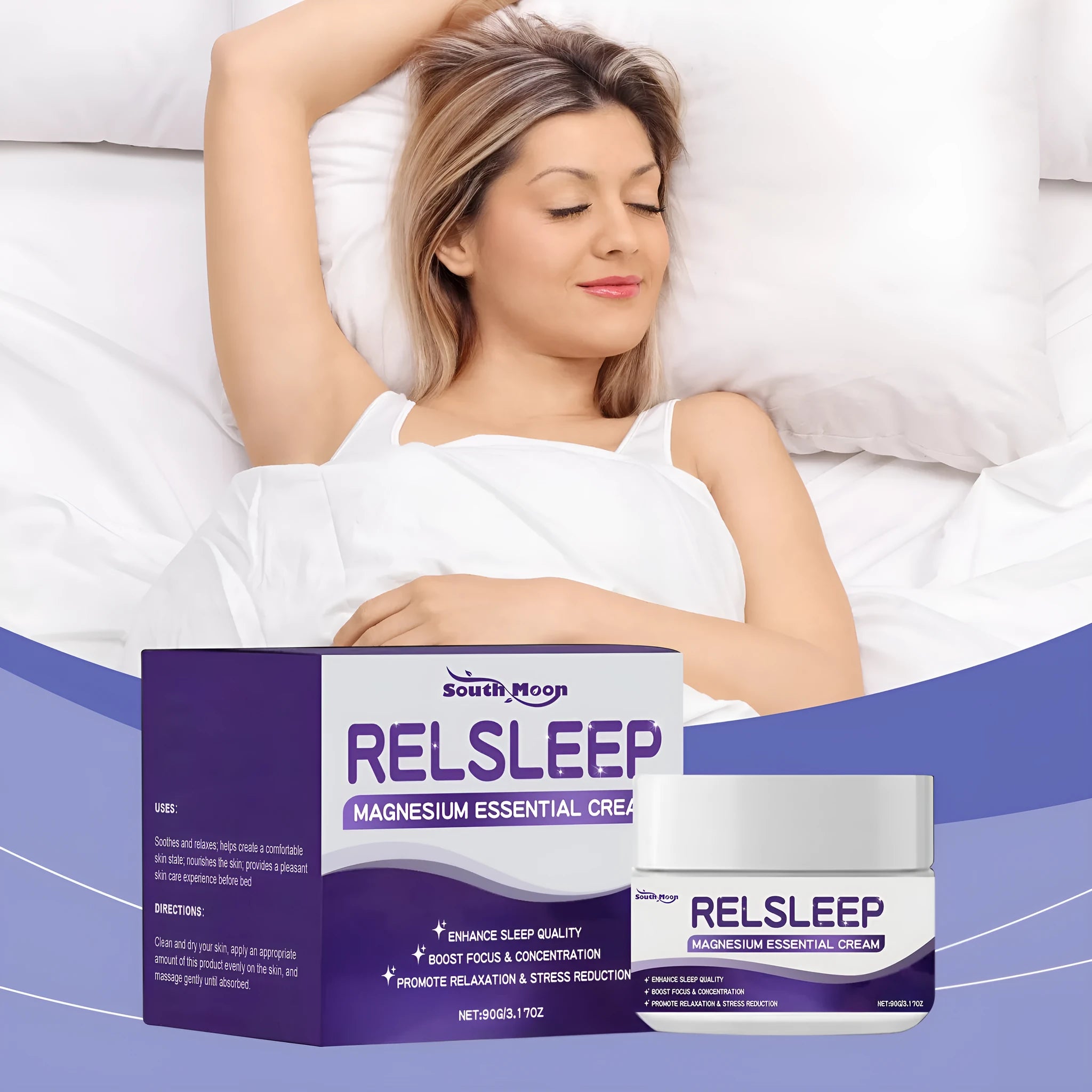 90g tube of Sleep Magnesium Essence Cream with honey and magnesium sulfate
