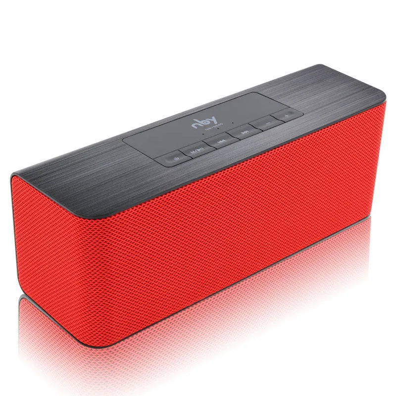 NBY5540 wireless Bluetooth speaker in Black with dual 5W speakers and hands-free microphone