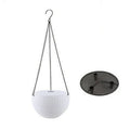 210mm diameter plastic hanging basket with inner tank and black hanging chain