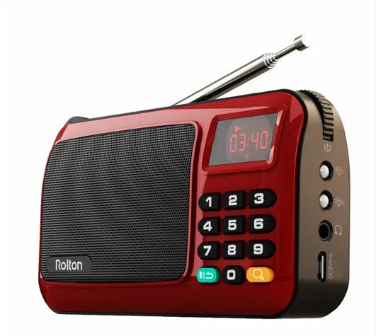 Rolton W405 portable FM radio speaker with MP3 player function in compact design
