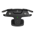 Black F5 mobile phone game controller showing compact handheld design.