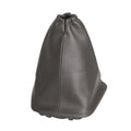 Black genuine leather Toyota Corolla gear shift dust cover showing dimensions
