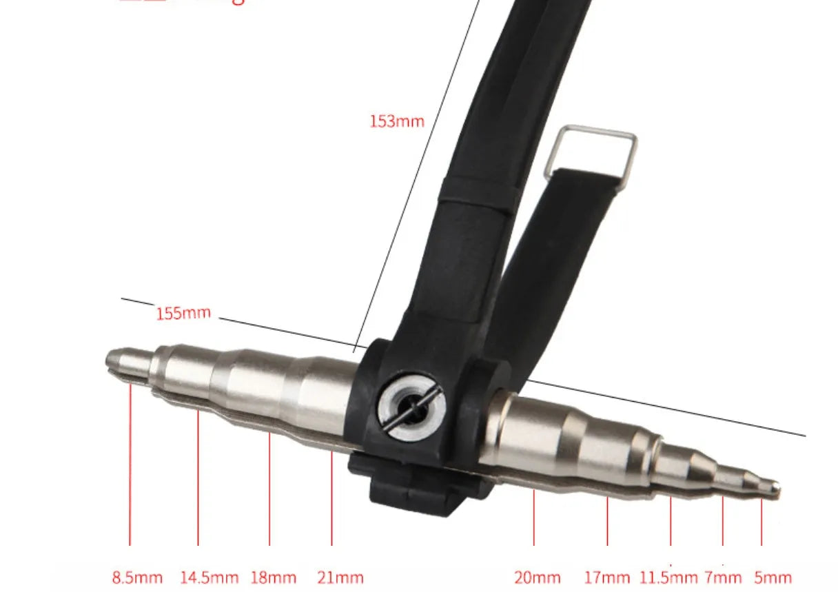 Manual tube expander tool for air conditioning refrigeration systems with 6-22mm expansion range