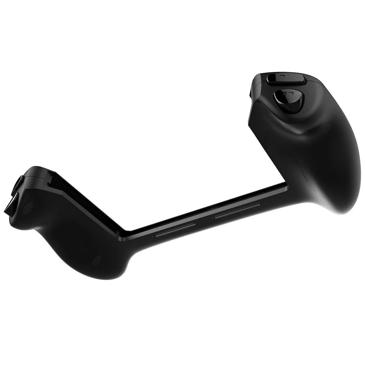 Black Nintendo Switch wireless Bluetooth gamepad with ergonomic curved grip and textured analogue sticks