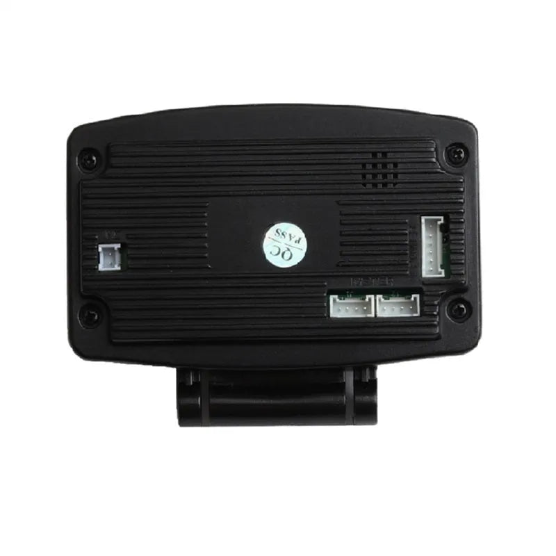 X1 automotive OBD instrument with LED display and metal casing measuring 10mm