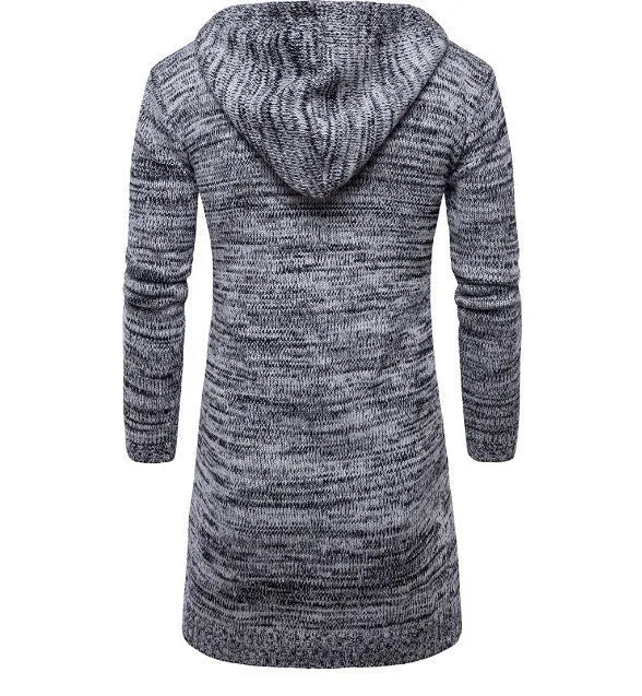 Mens wool blend cardigan sweater button front available in black and gray sizes L M XL XXL